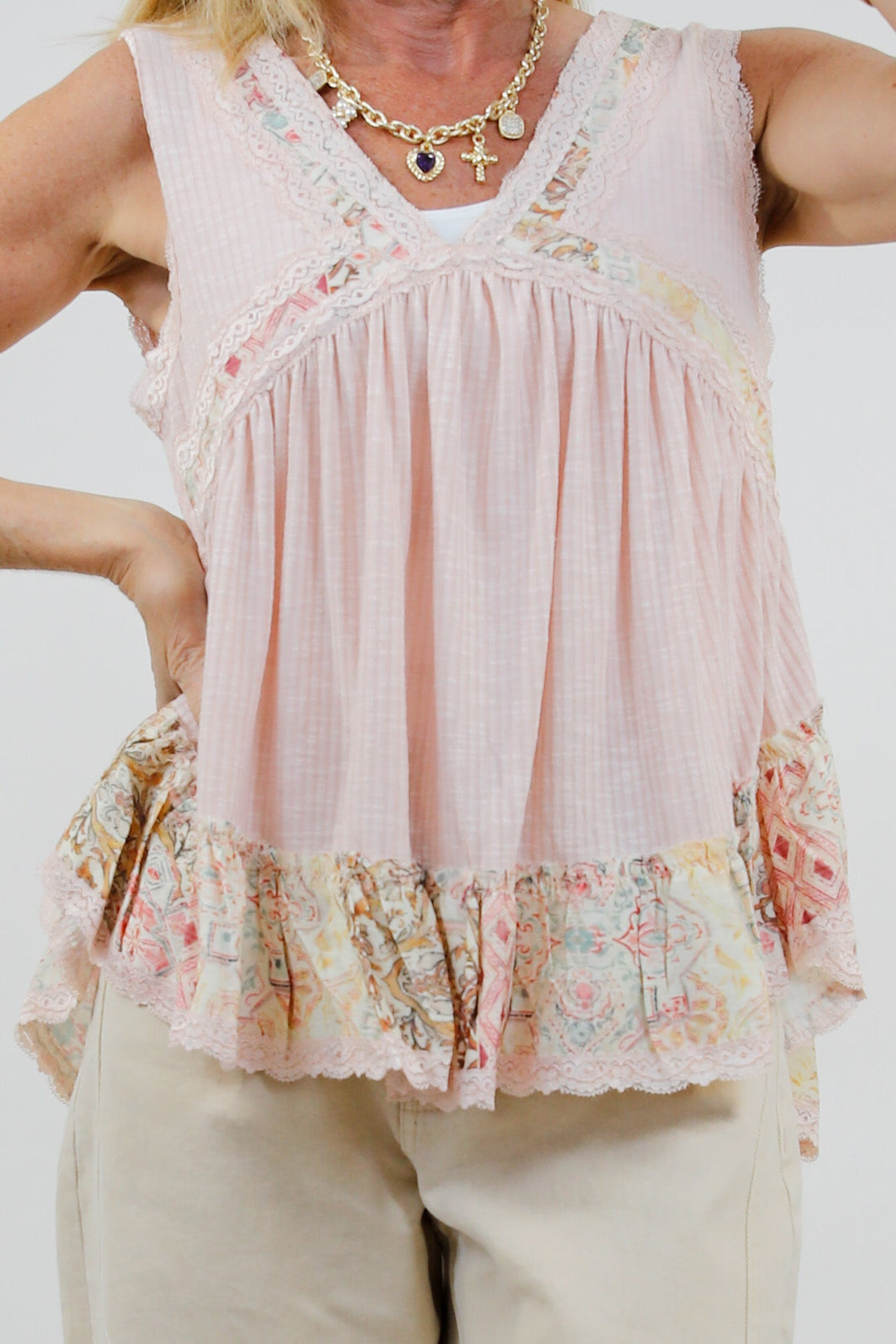 Willowmere Lace Babydoll Tank