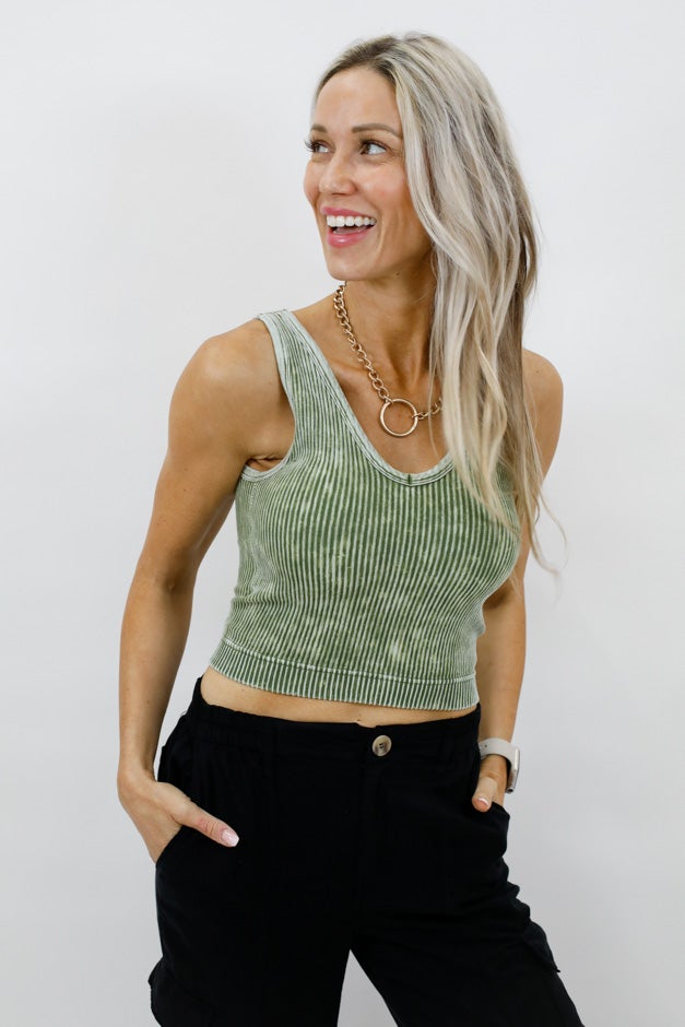 You And Me Ribbed V-Neck Bralette
