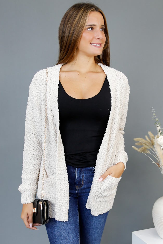Snuggle Season Popcorn Cardigan *Final Sale*