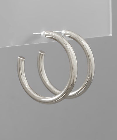 Classic Open Hoop Earrings