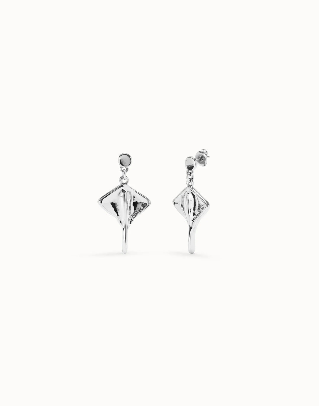Isla Manta Silver Drop Earrings