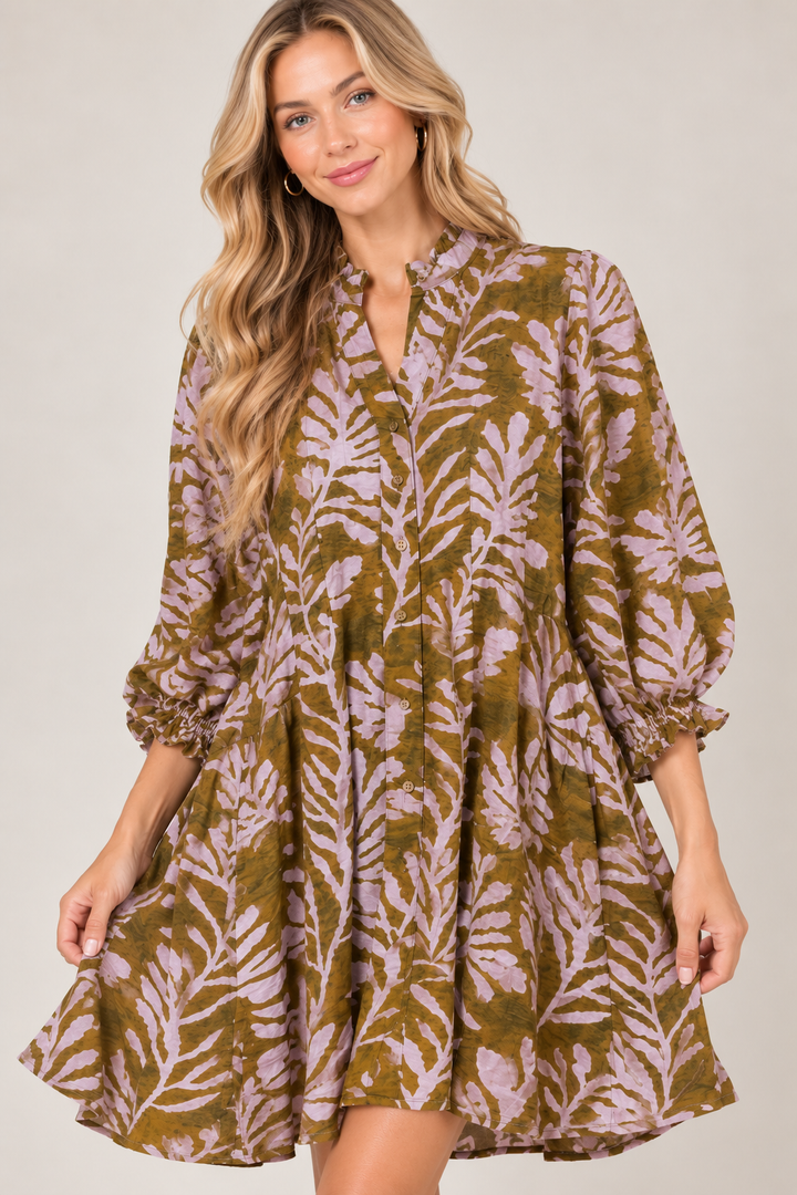 Wander Free Print Dress
