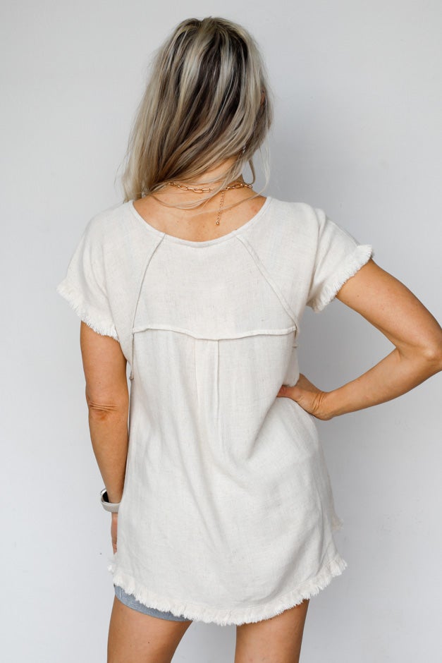 Summer Daze Raw Hem Top *Final Sale*