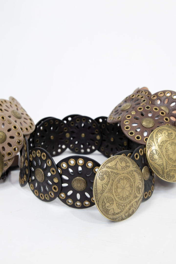 Western Mandala Concho Belt