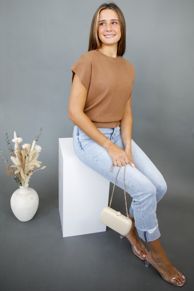 Take Your Turn Dolman Sleeve Knit Top