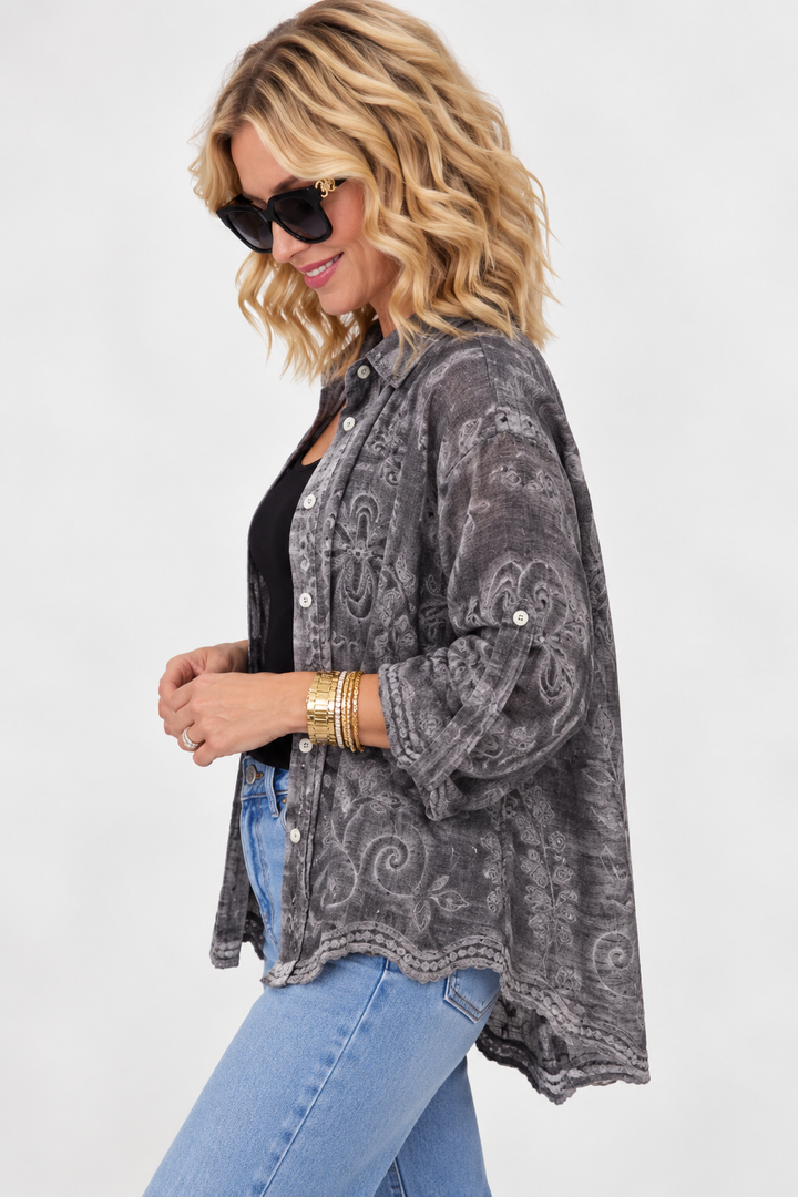 Stitched in Bloom Embroidered Blouse