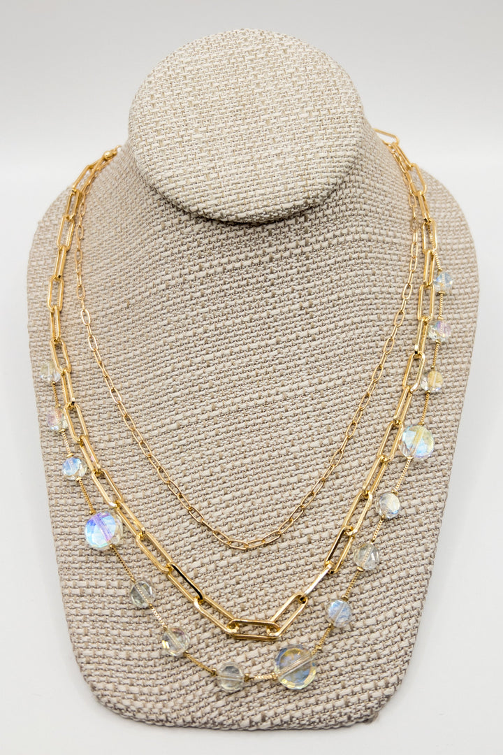 Pretty In Pink Layered Chain