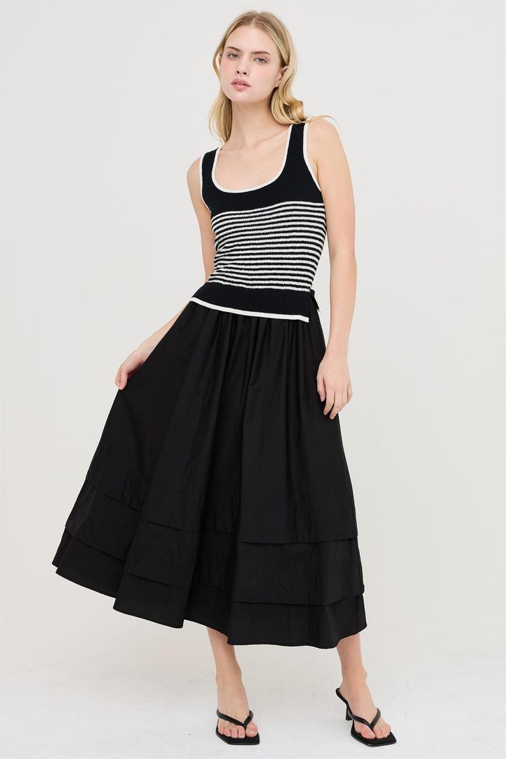 Cabana Stripe Knit Maxi Dress