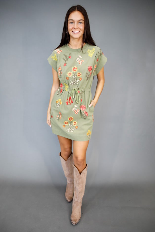 Wildflower Haven Embroidered Dress