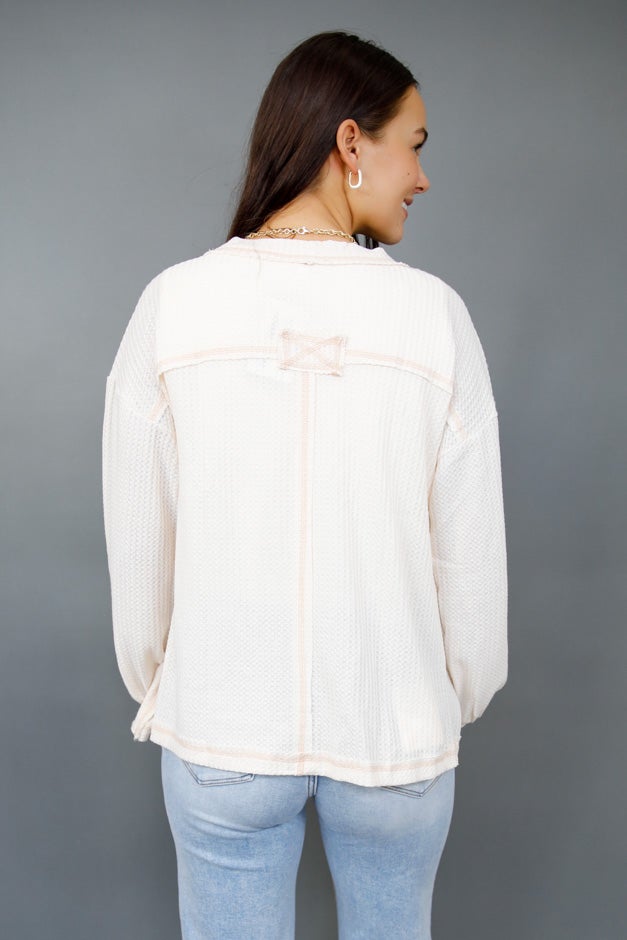 Cozy Waffle Knit Cardigan *Final Sale*