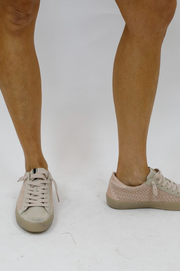 The Paula Sneaker - Woven Mauve