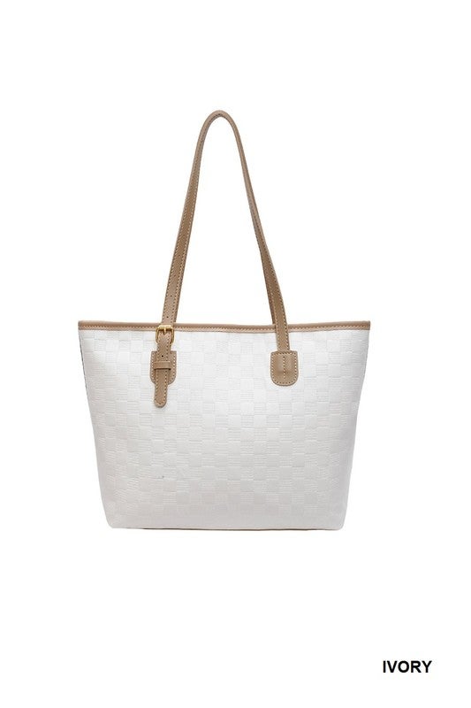 City Luxe Woven Tote