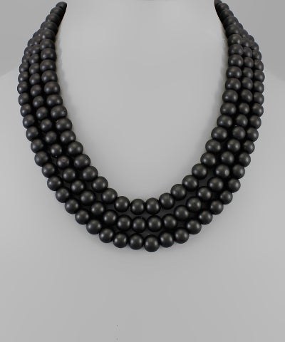 Multi-Strand Beaded Necklace