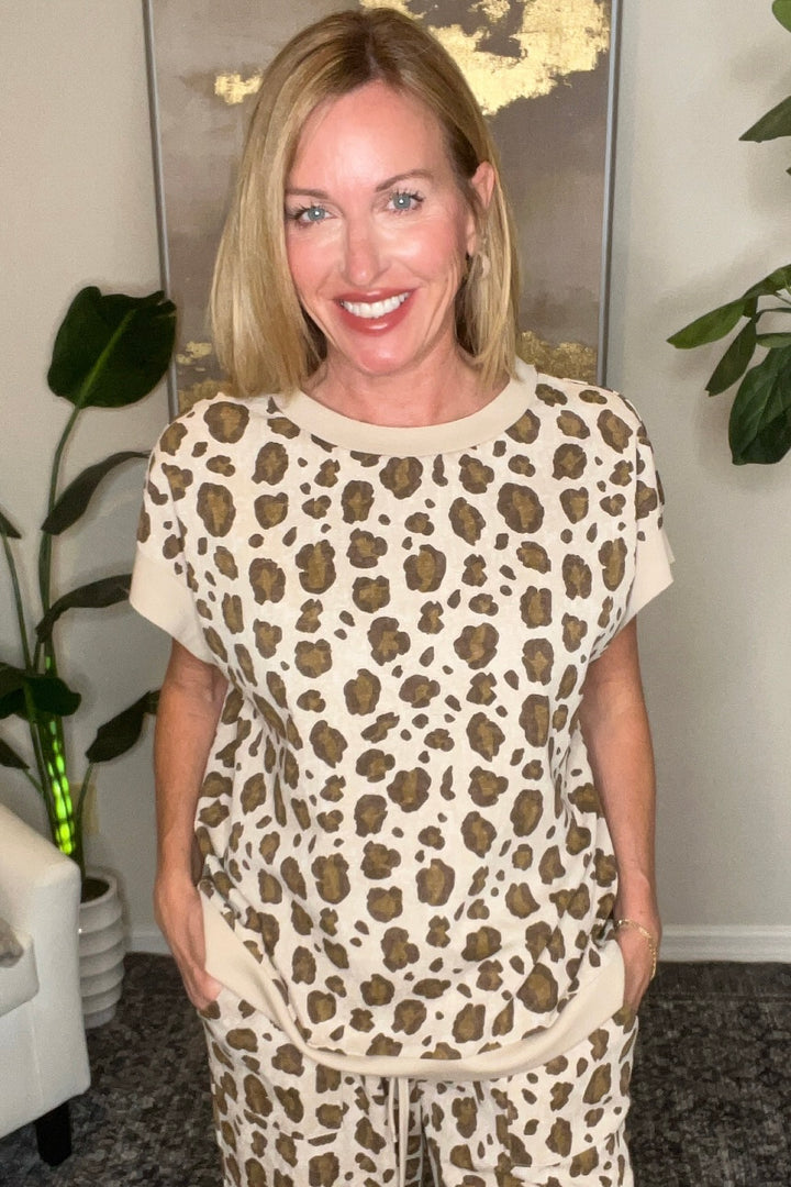 Leopard Print Scuba Pants