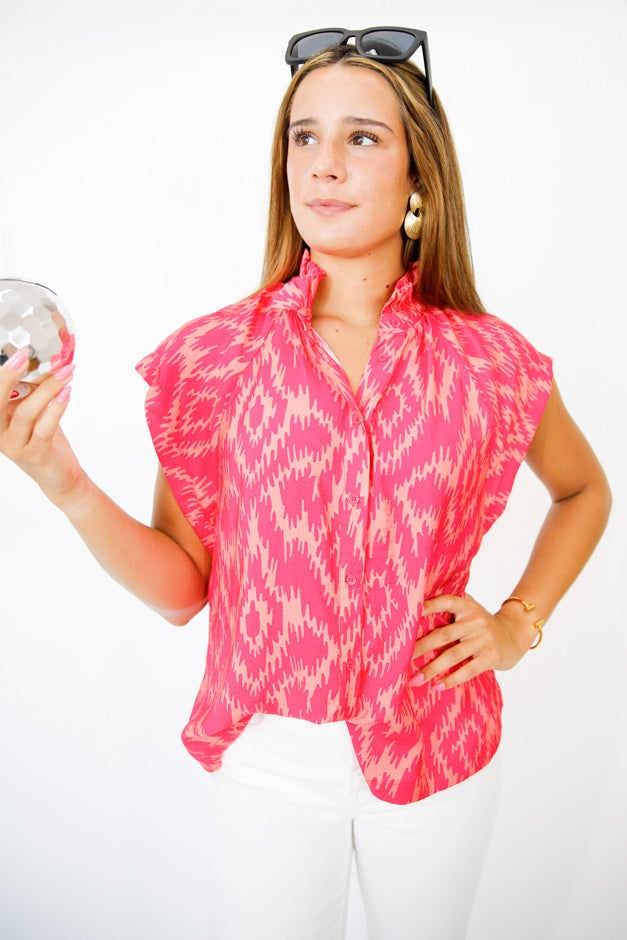 Electric Oasis Blouse *Final Sale*