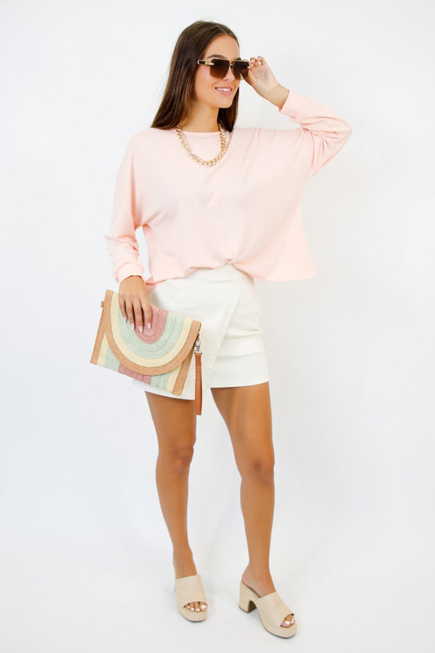 Open-Back Long Sleeve Top