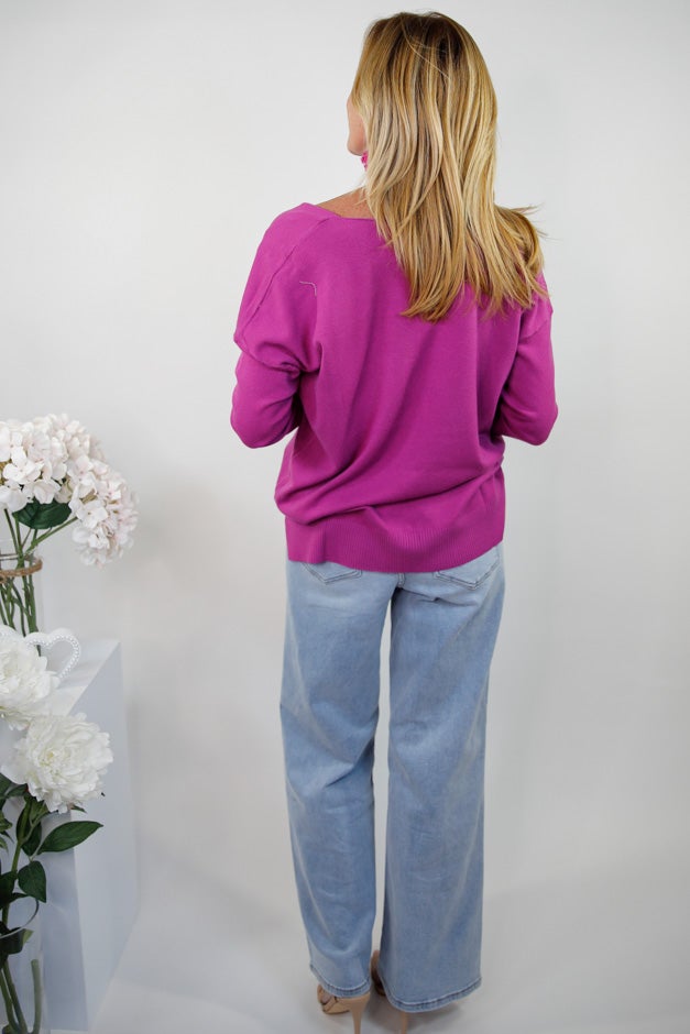 Cozy Up V Neck Sweater