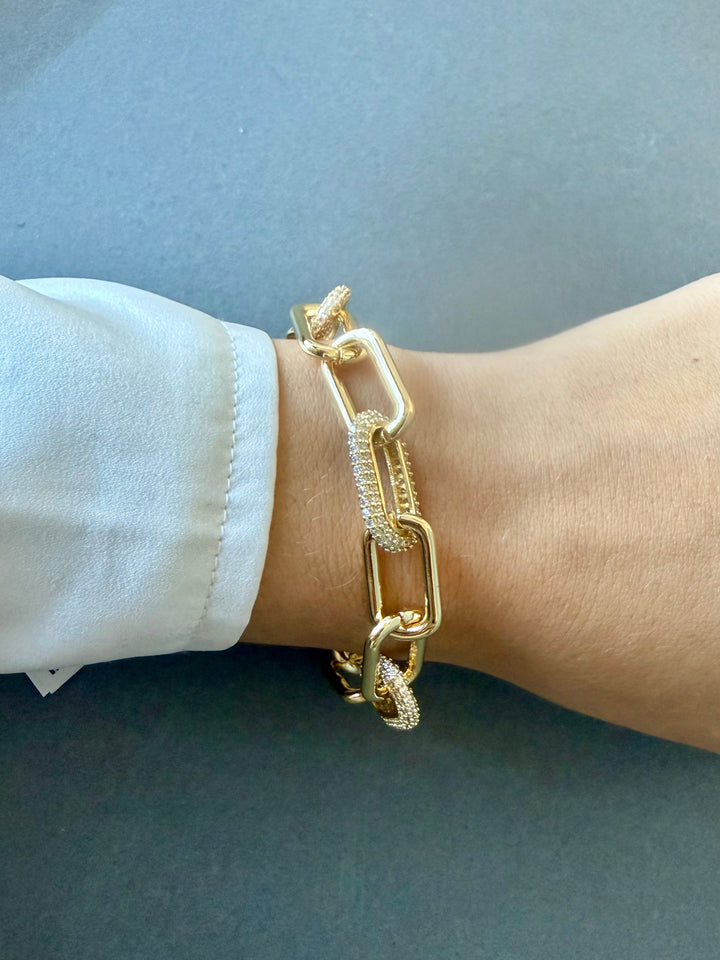 Celeste Toggle CZ Bangle