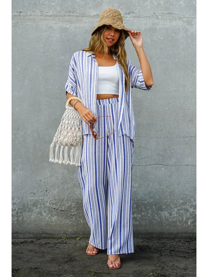 Meet Me by the Water Stripe Shirt