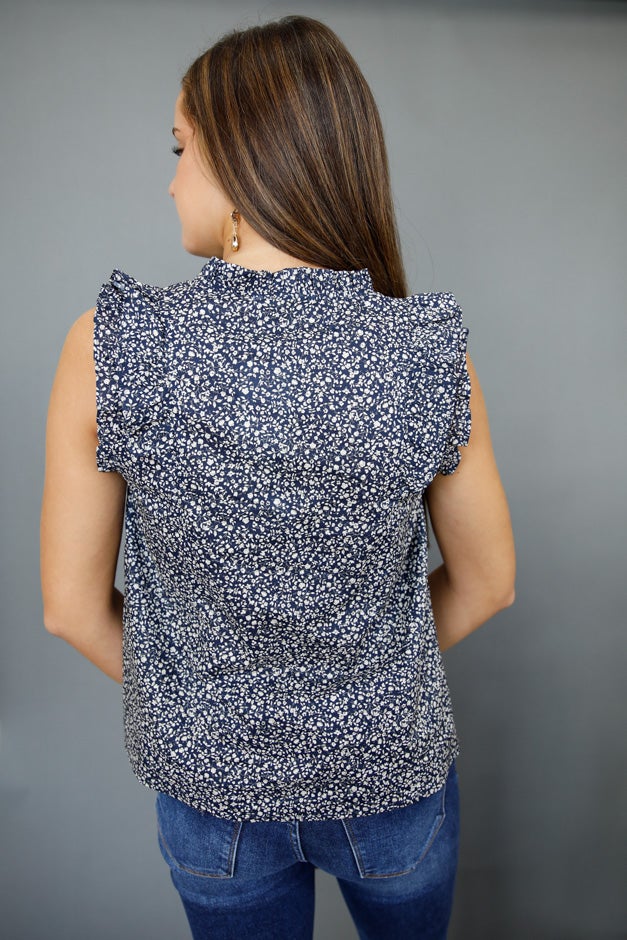 Morning Mist Ruffle Blouse *Final Sale*