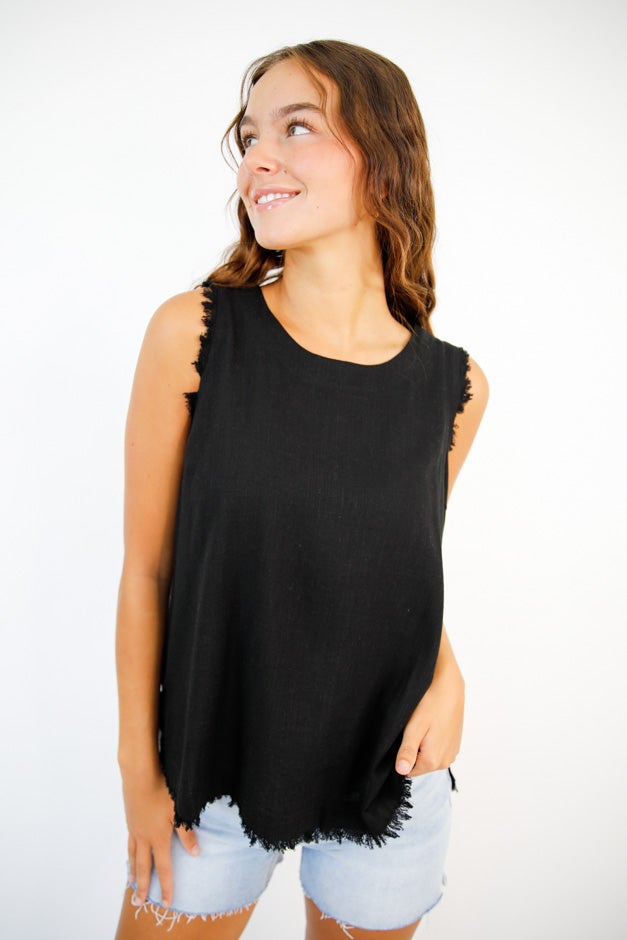 Boardwalk Breeze Button-Back Tank