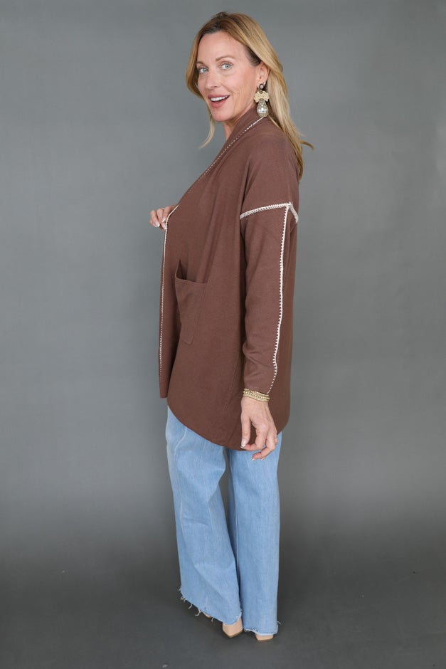 Everyday Ease Whipstitch Cardigan