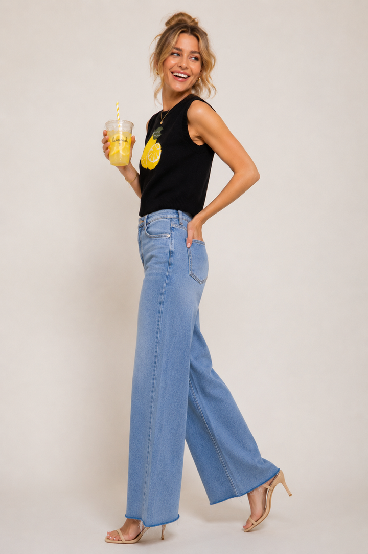 Main Squeeze Lemon Sweater Tank