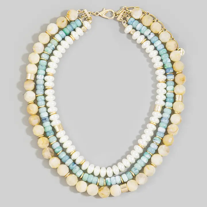 Coastal Layers Beaded Necklace