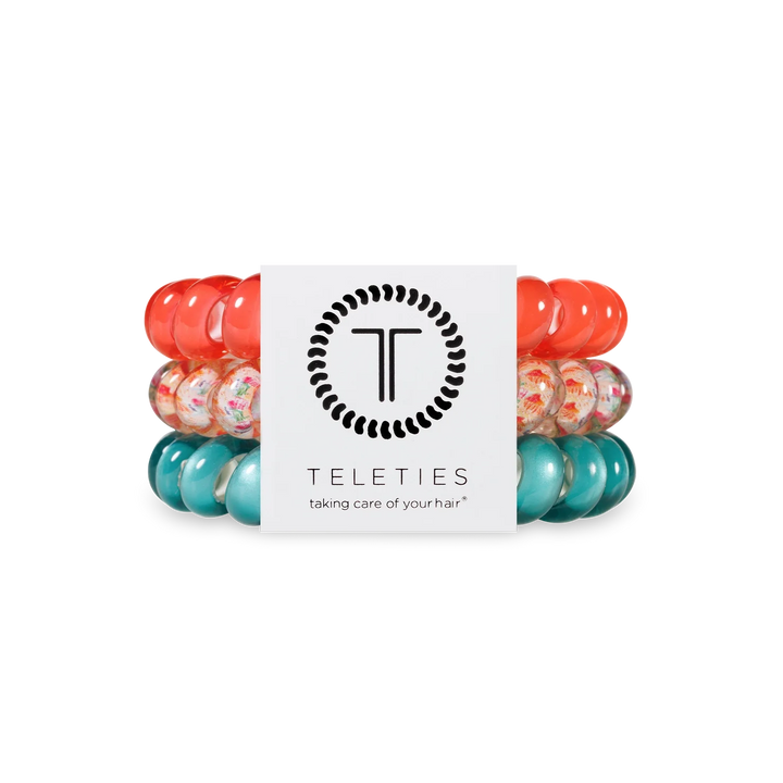 TELETIES Large Hair Ties - Strong, Stylish, and No-Rip Hair Accessories (3-Pack)