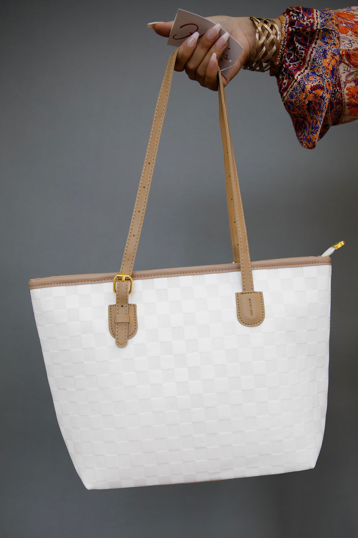 City Luxe Woven Tote