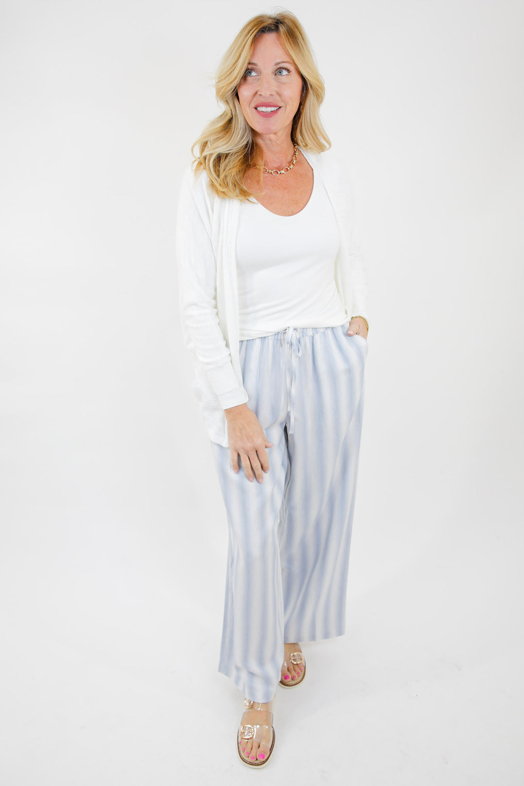 Harborlight Stripe Wide Leg Pants