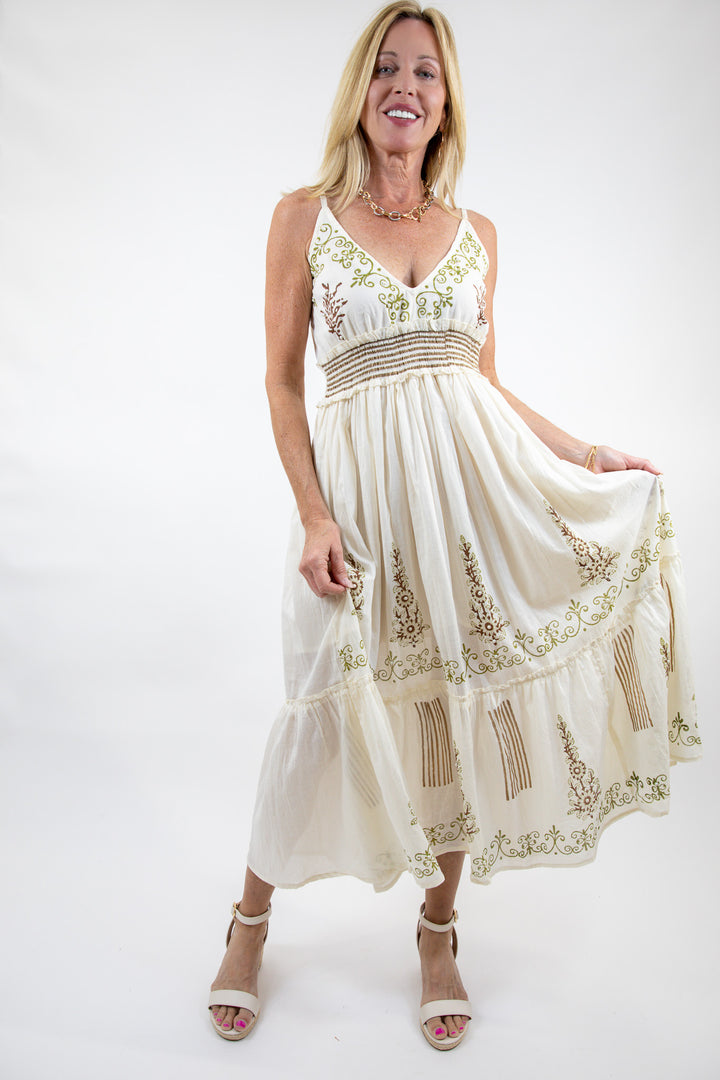 Natural Meadow Woven Dress