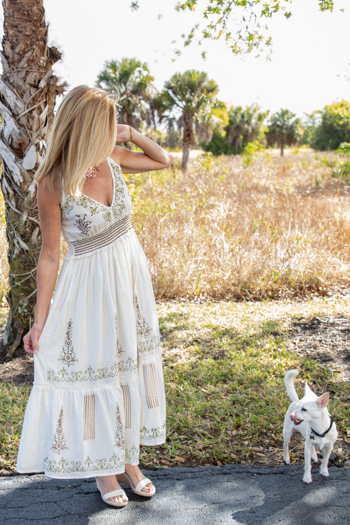 Natural Meadow Woven Dress