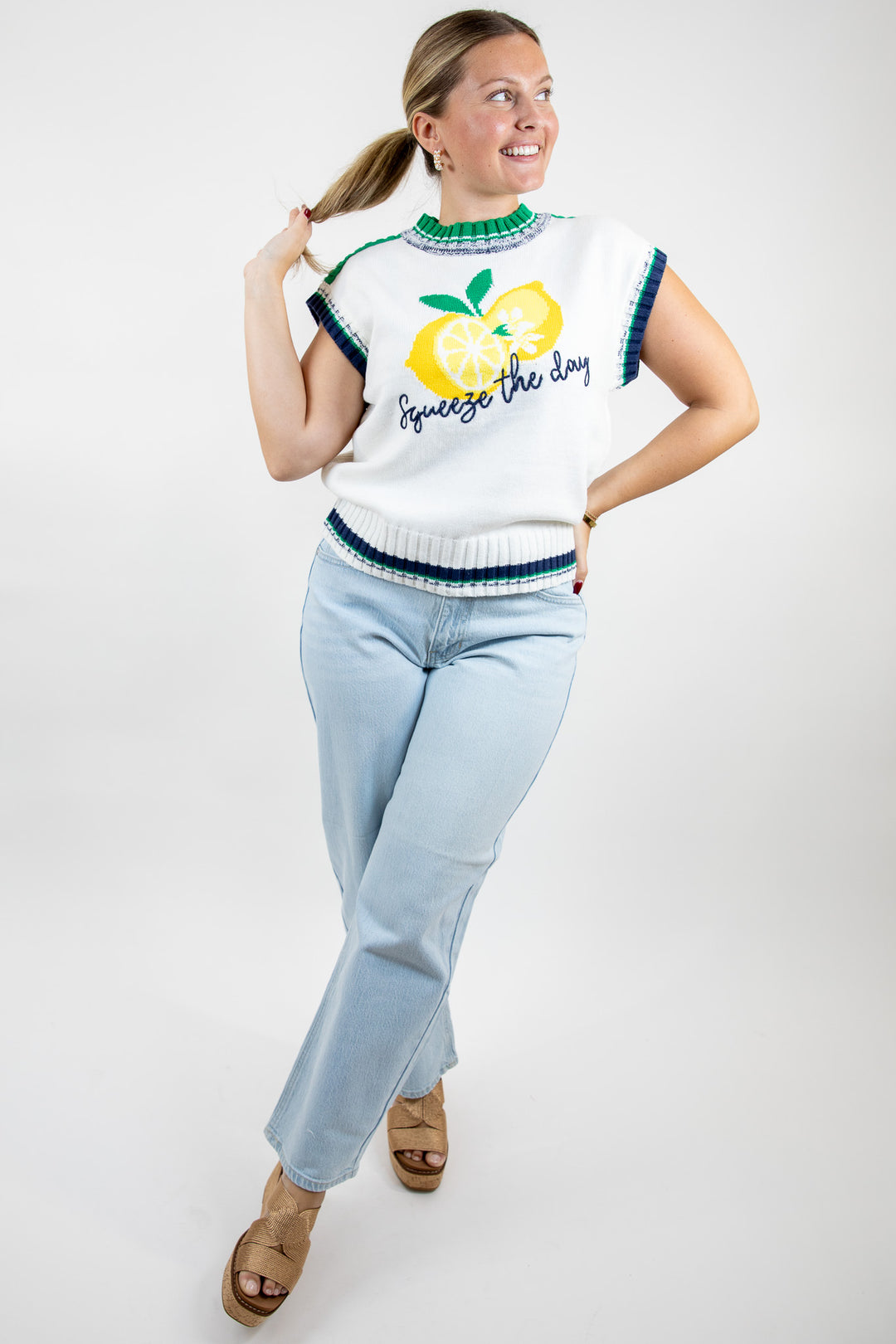 Squeeze The Day Knit Sweater