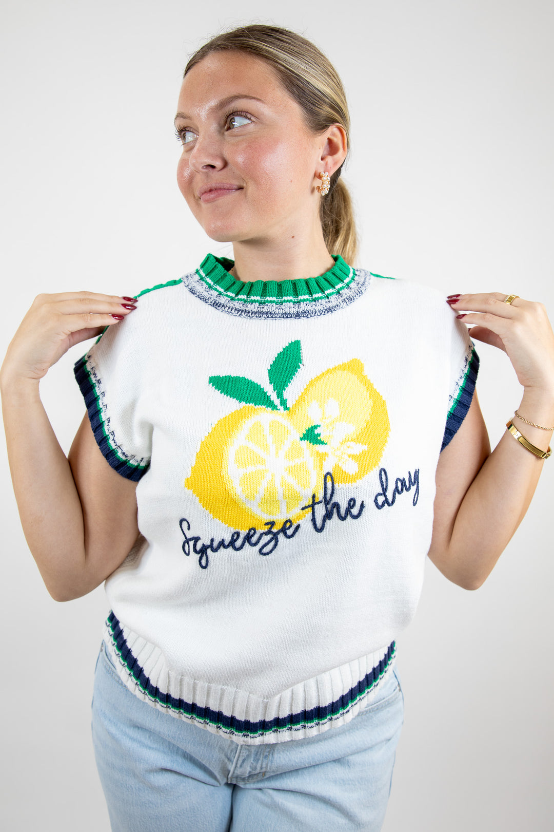 Squeeze The Day Knit Sweater