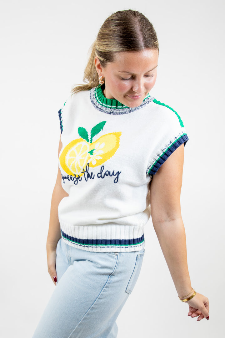 Squeeze The Day Knit Sweater