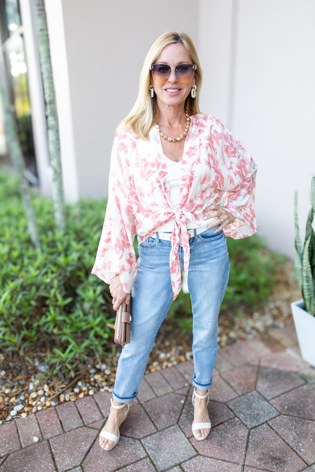 Blossom Lightweight Woven Cardi