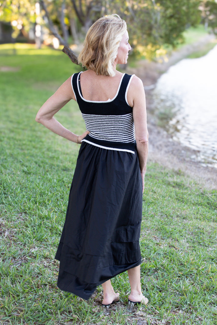 Cabana Stripe Knit Maxi Dress