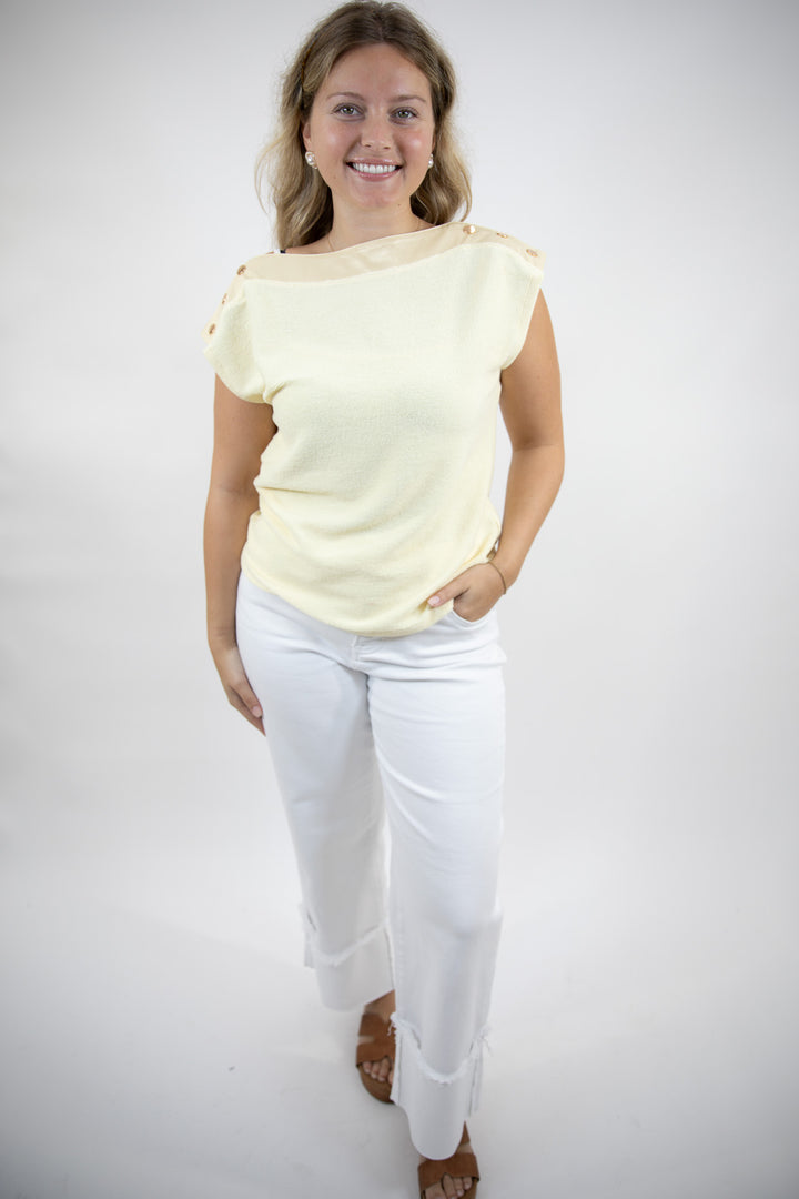 Button Detail Bateau Top