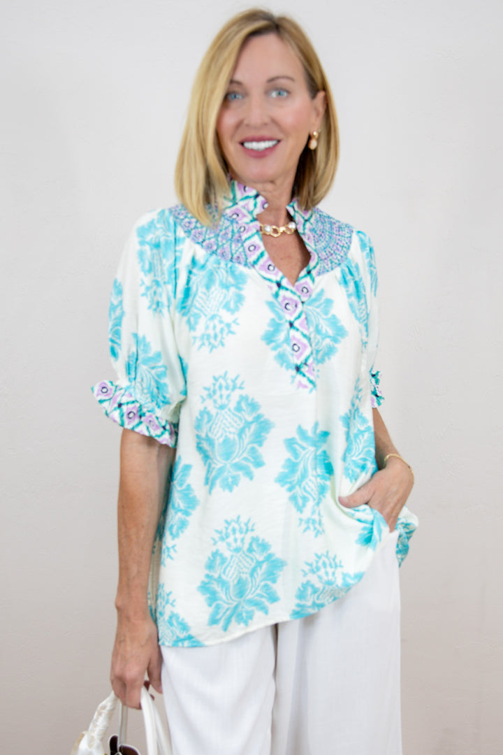 Festival Bloom Puff Sleeve Top