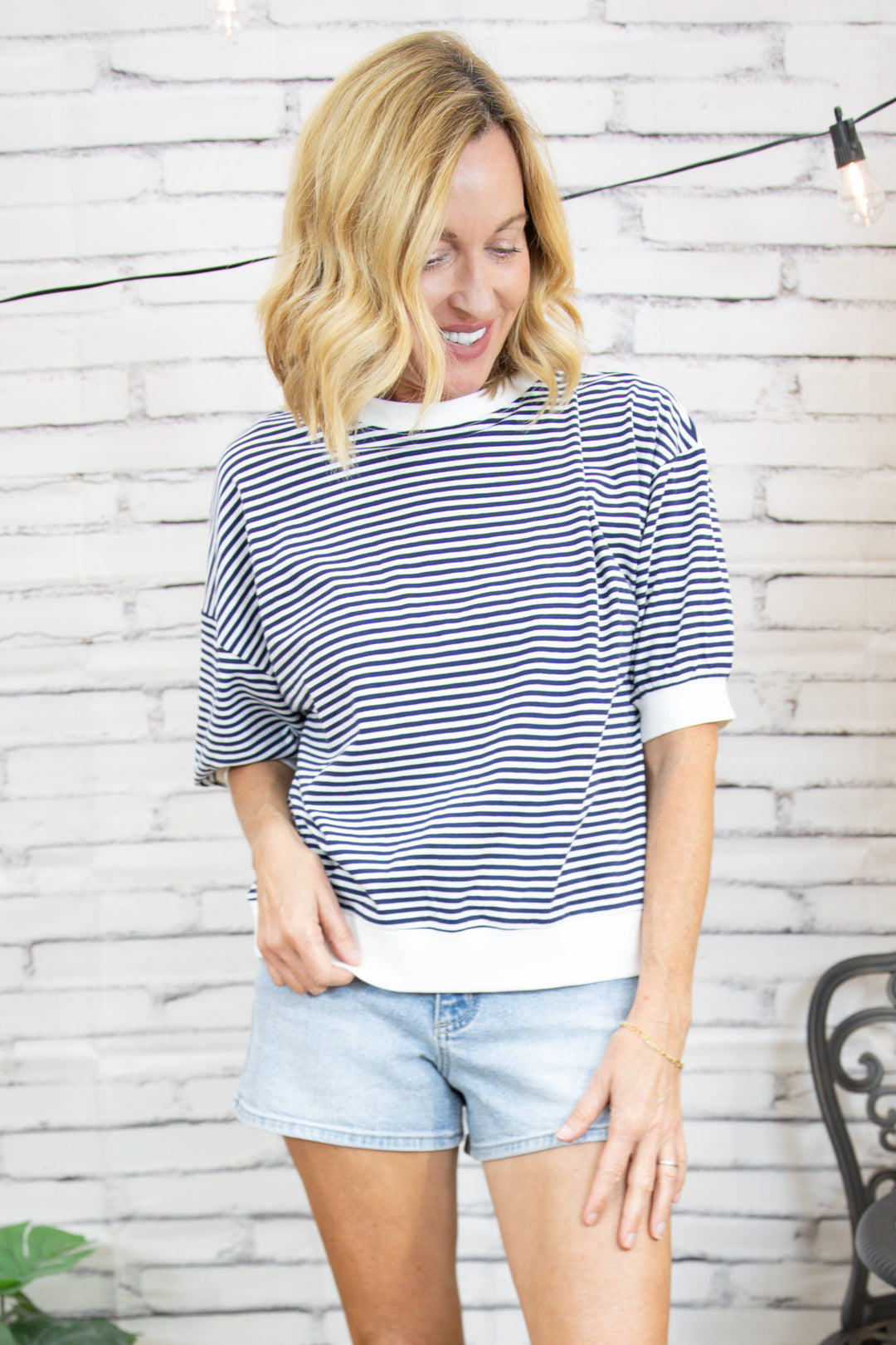 Monroe Stripe Knit Top