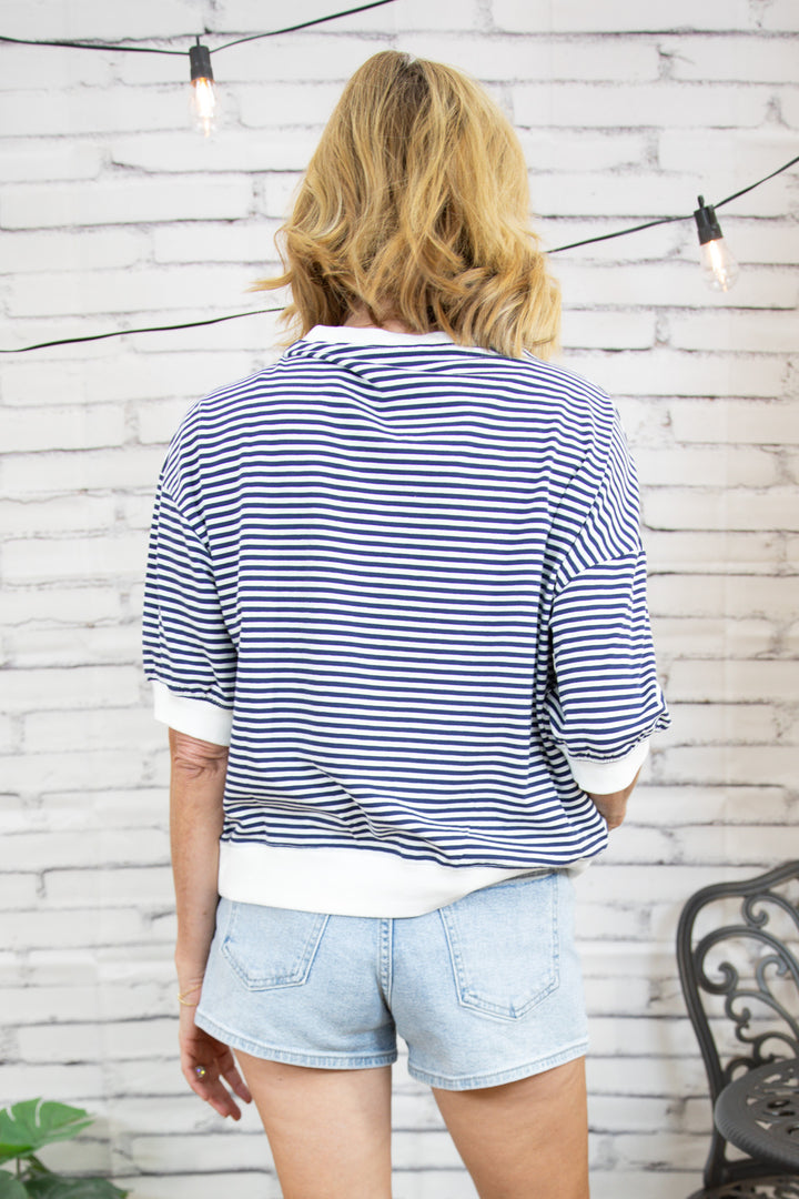 Monroe Stripe Knit Top