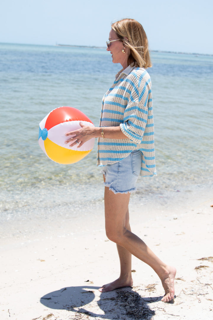 Sunline Net Collar Top