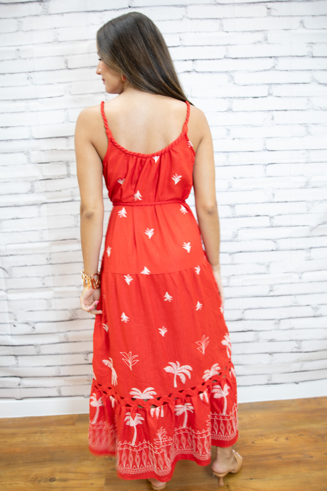 Scarlet Escape Embroidered Maxi Dress
