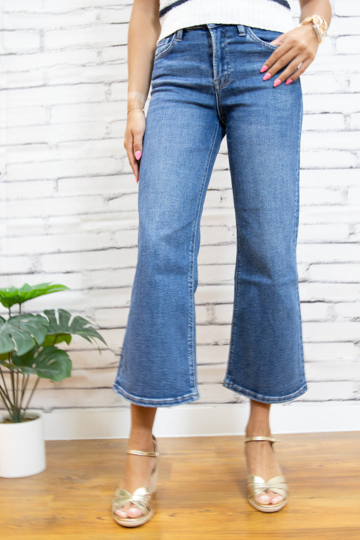 Lovervet High Rise Ankle Wide Leg Jeans