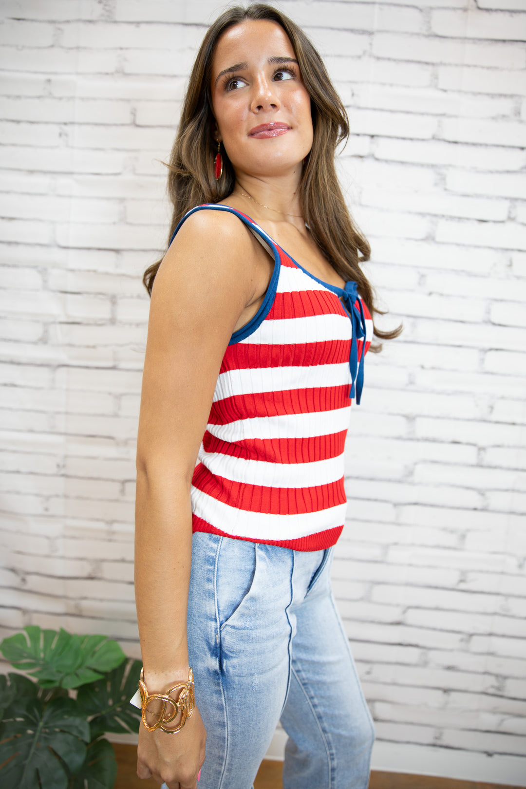 Tie-Front Tank Sweater
