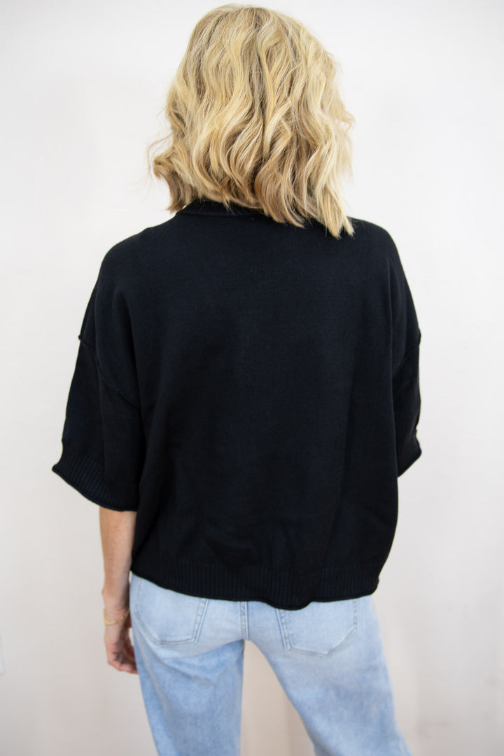 Stay Awhile Elbow Sleeve Sweater