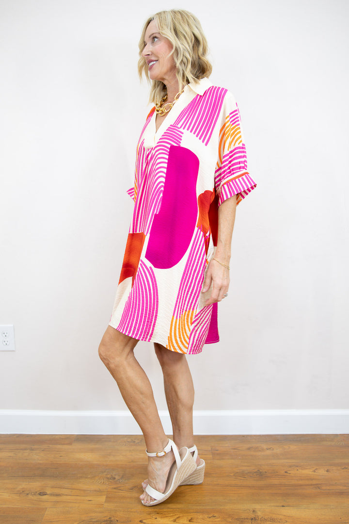 Fiesta Geo Pocket Dress