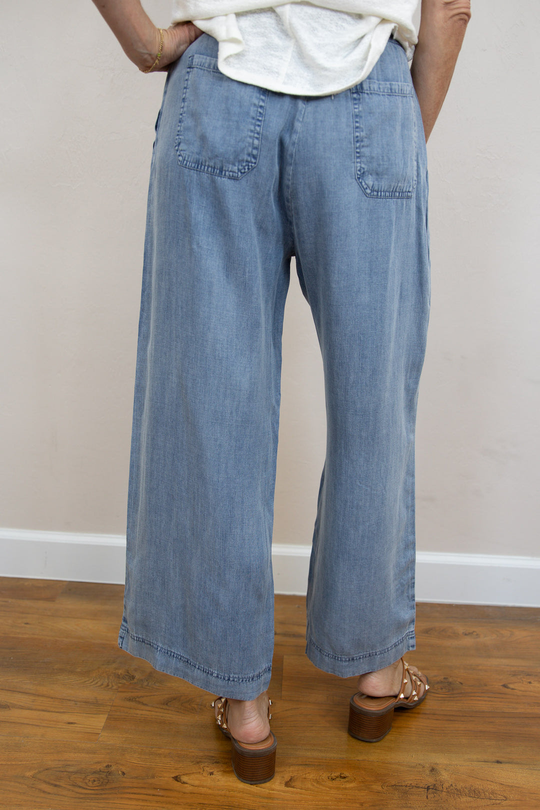 No More Blues Cropped Denim Pants