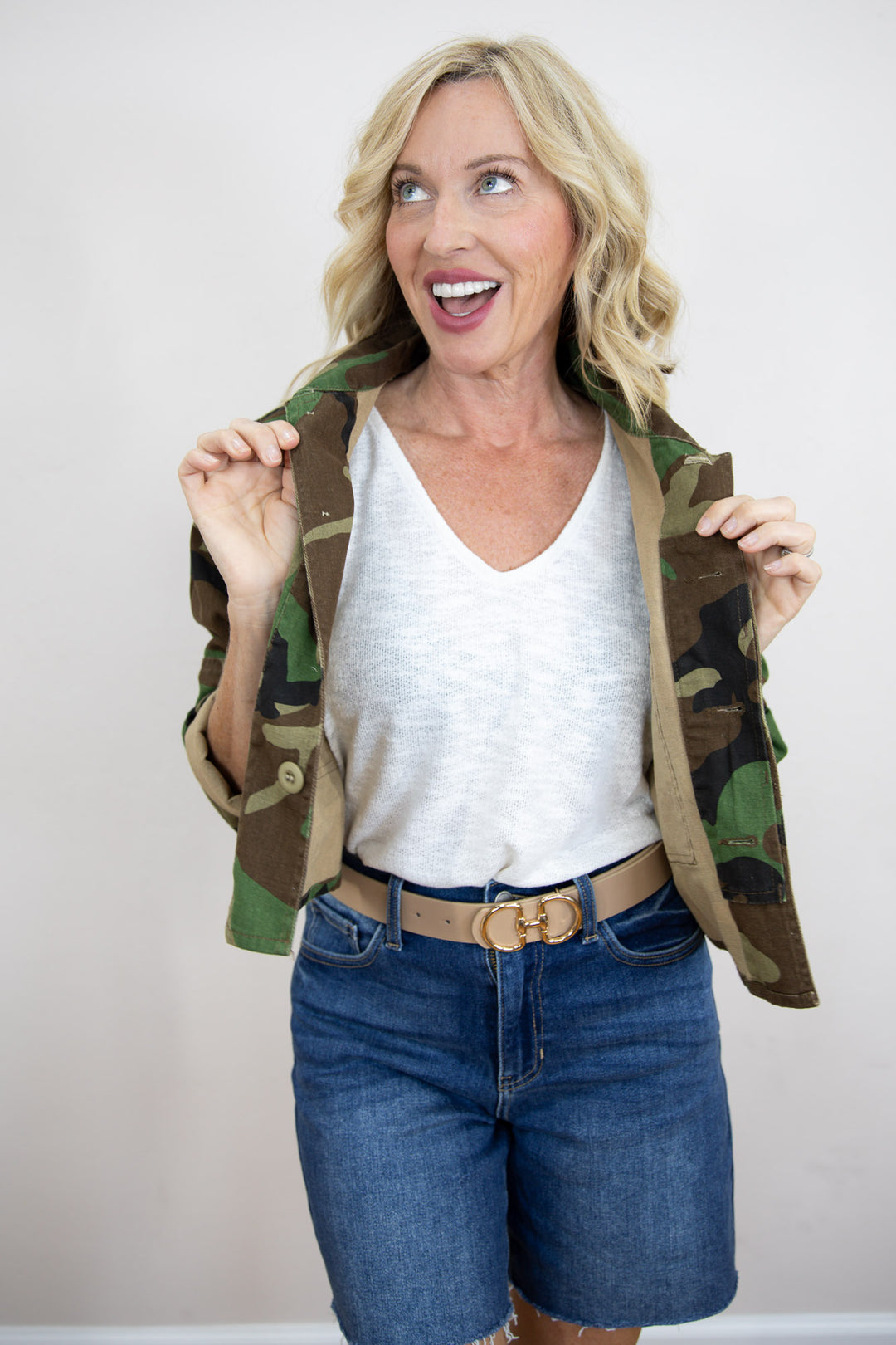 Camo Luxe Sequin Utility Jacket